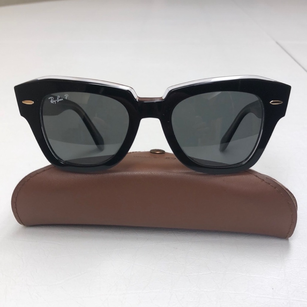 Ray-Ban Women's Black Square Sunglasses - Classic Polarized Style